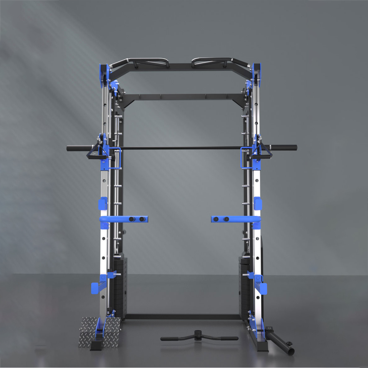 Home Gym Equipments - ホームジムフィットネス機器 多機能ステーション スクワットラックとスミスマシン付き 個人トレーニング用 1