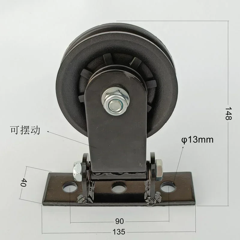 Home Gym Pulley System - ホームスイベルベアリングホイール、プルダウンマシン用プーリーケーブルシステム、ジムフィットネススイベルサイレントプーリー（クリップ付き）