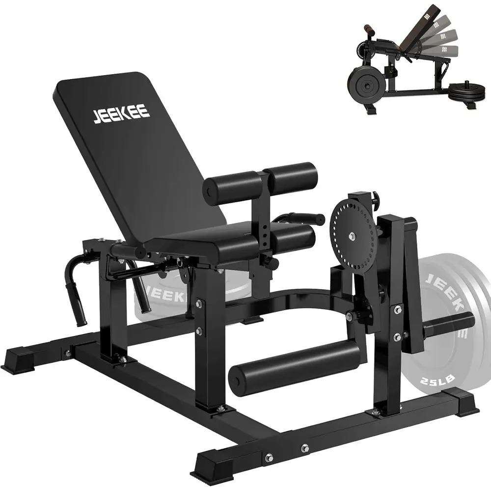 Home Gym Quad - 700ポンド容量のプレートローディング式レッグマシン（ホームジム用）：クアッド、ハムストリング、グルートのトレーニングに最適