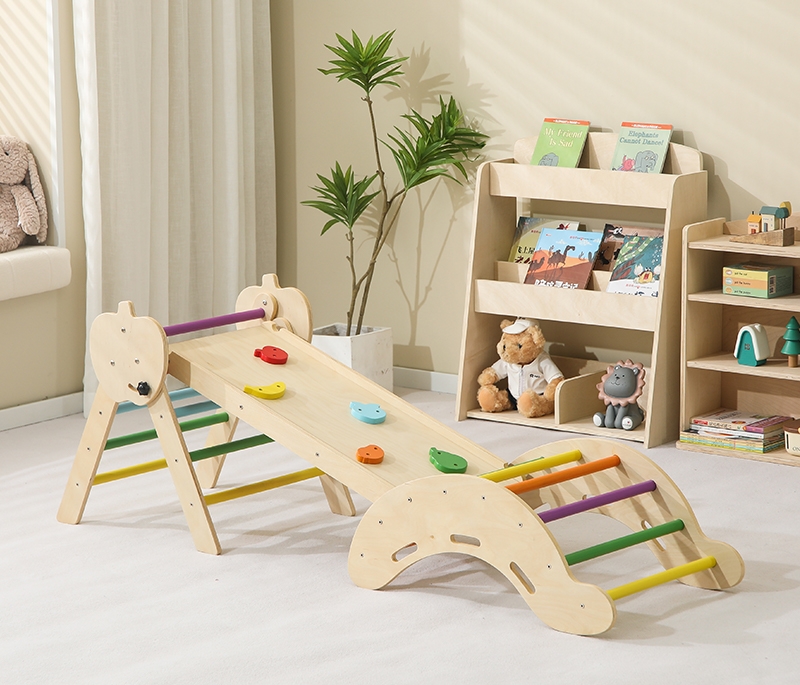 Home Gym For Toddlers - 環境に優しい室内遊具 家庭用ソフトプレイ機器 幼児用クライミングプレイジム 子供用木製クライミングフレーム 室内遊具