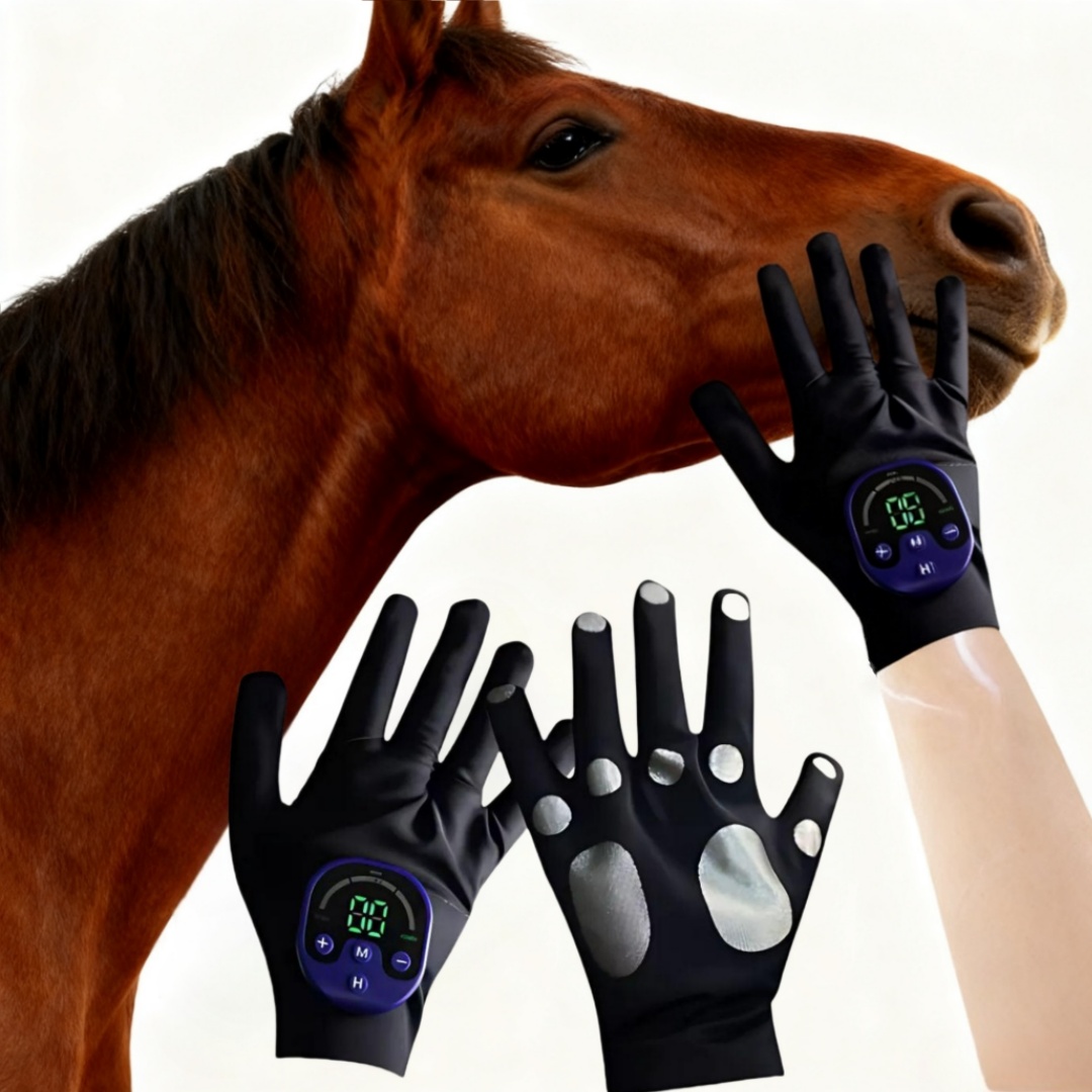 Home Gym App - 馬用EMSグローブ 電気筋刺激 馬用マッサージ器 緊張や痛みを和らげる トレーニング後の回復に