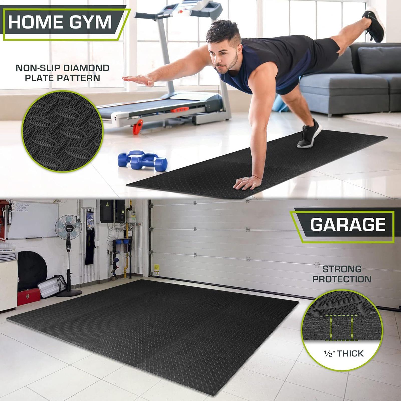Home Gym For Toddlers - 連結式フロアマット 連結式パッド パズルフォーム ホームジム エクササイズフロアマット ヨガ