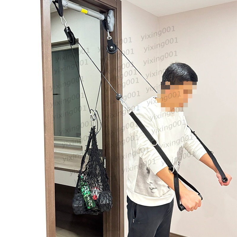 Home Gym Diy - 多機能ジムケーブルハンドル DIYホームフィットネスプーリーシステム ラットプルダウン フライバック 筋力トレーニング用
