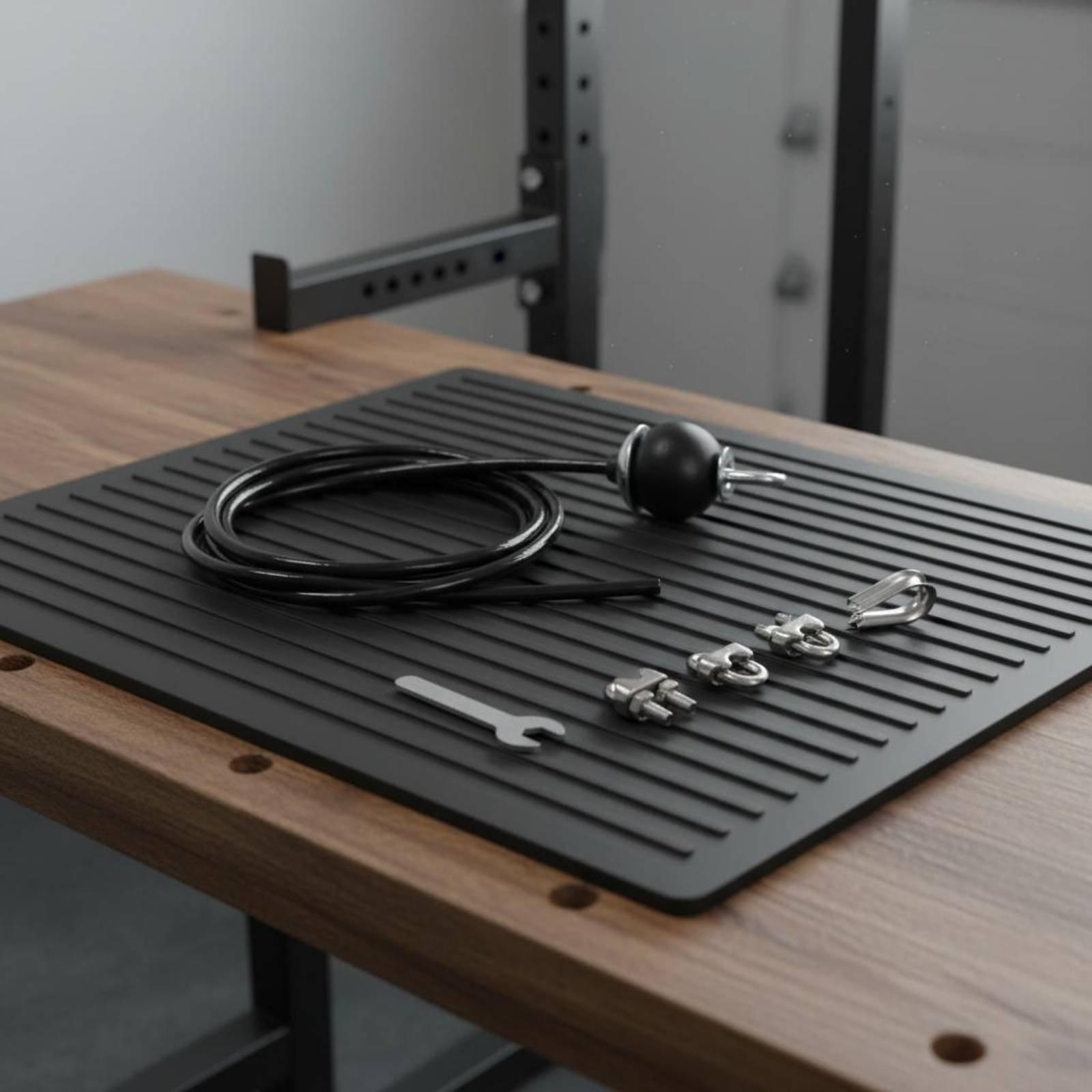 Home Gym Pulley System - プーリーケーブル調整可能なスチールコードフィットネス交換用コード、ジムマシンエクササイズプーリーシステム（家庭用）