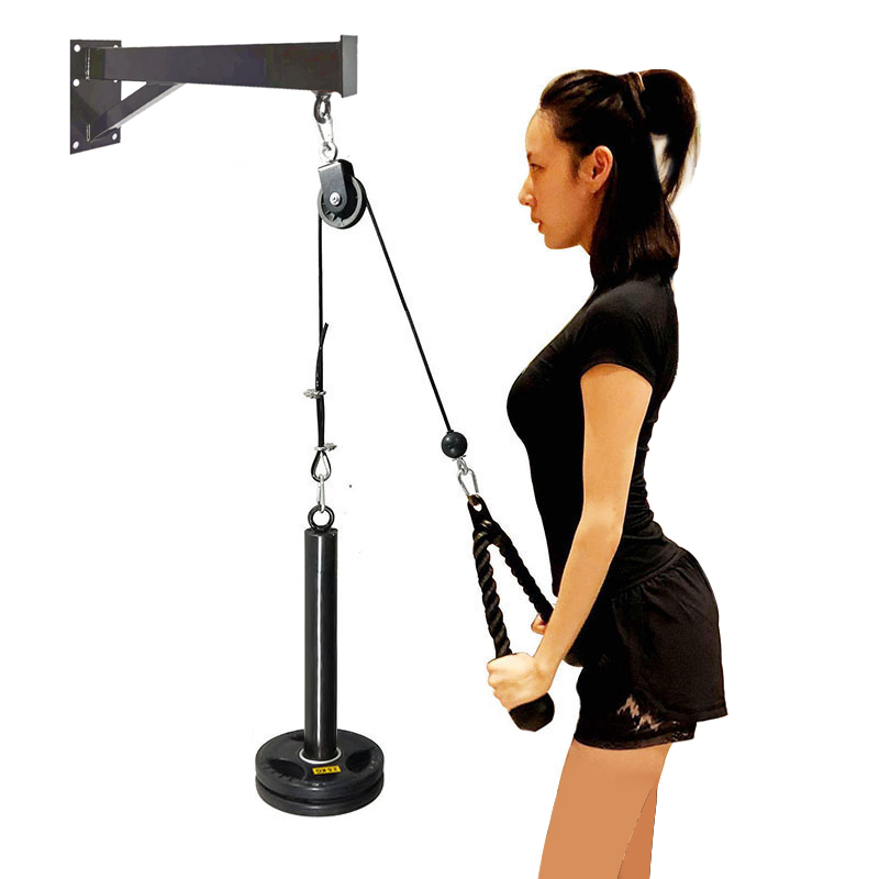 ジムウォールマウントフィットネスdiyプーリーケーブル機ブラ - Home Gym Pulley System のレビューと価格