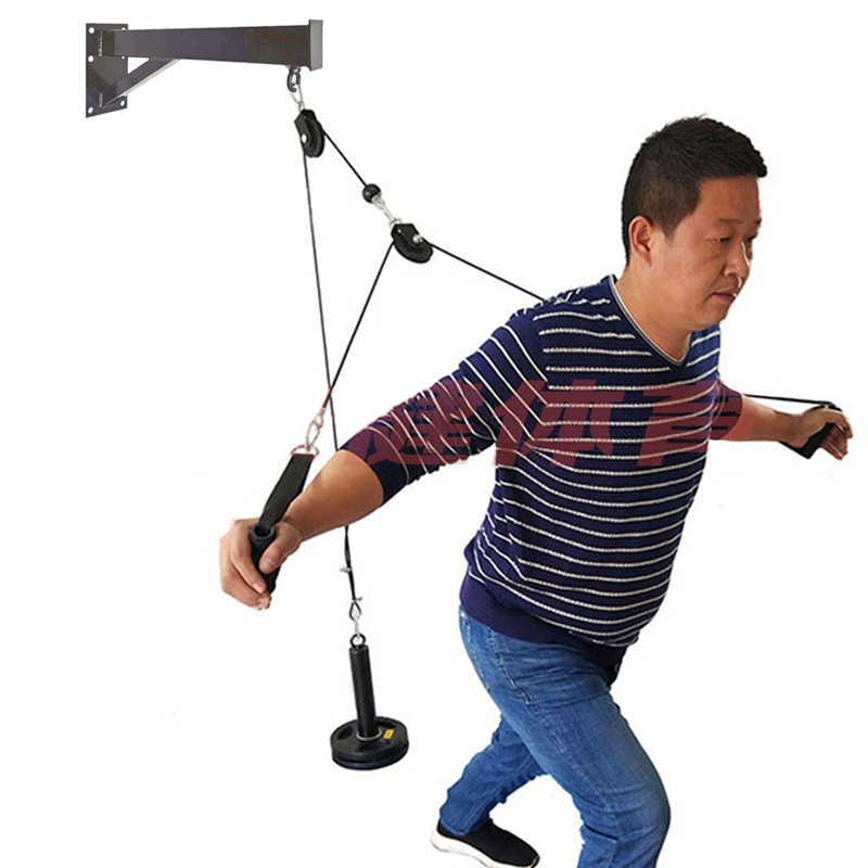 ジムウォールマウントフィットネスdiyプーリーケーブル機ブラ - Home Gym Pulley System のレビューと価格