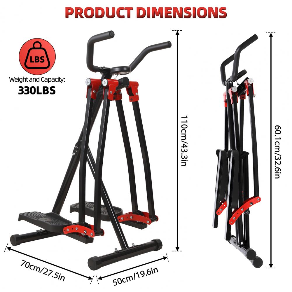 家庭用エアウォークエクササイズマシン、折りたたみ式エリプティ - Home Gym Leg Machine のレビューと価格