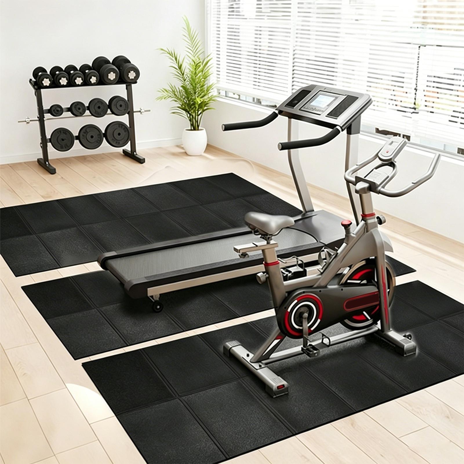 トレッドミルマット振動吸収ヘビーデューティトレッドミルフロア - Home Gym Equipments のレビューと価格