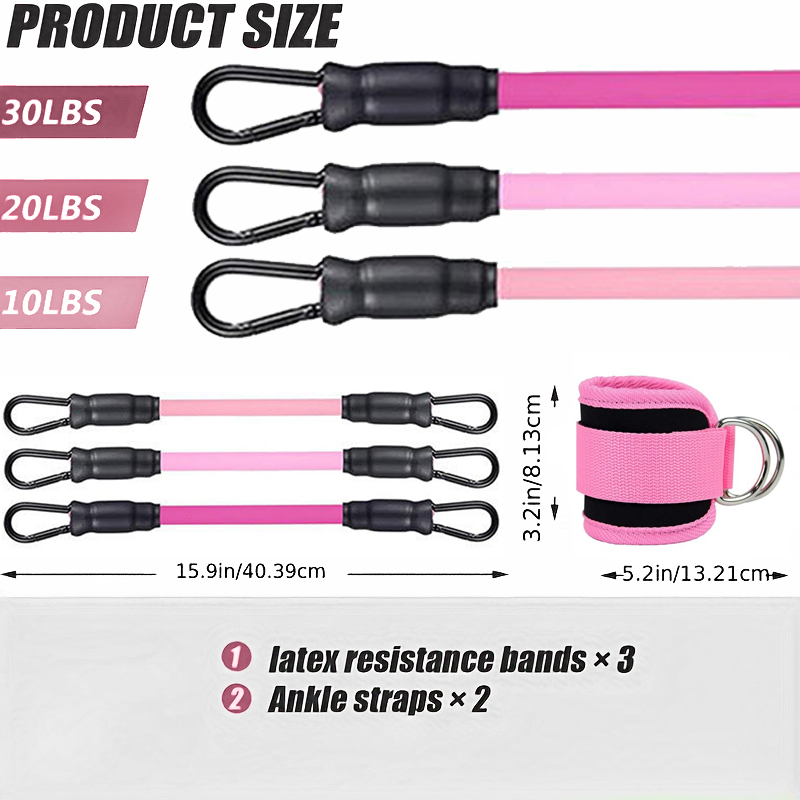 足首用レジスタンスバンド、携帯可能、脚の筋肉とラインを鍛える - Home Gym Recommendations のレビューと価格