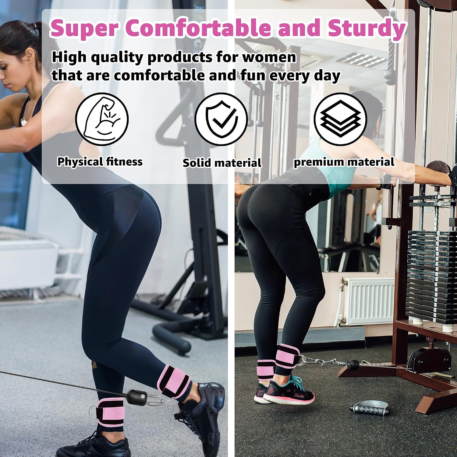 足首用レジスタンスバンド、携帯可能、脚の筋肉とラインを鍛える - Home Gym Recommendations のレビューと価格