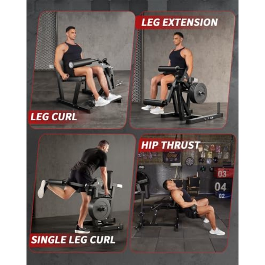 ホームジム用レッグエクステンション＆カールマシン、スチール製 - Home Gym Leg Machine のレビューと価格