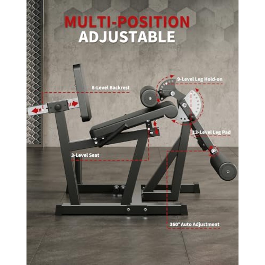ホームジム用レッグエクステンション＆カールマシン、スチール製 - Home Gym Leg Machine のレビューと価格
