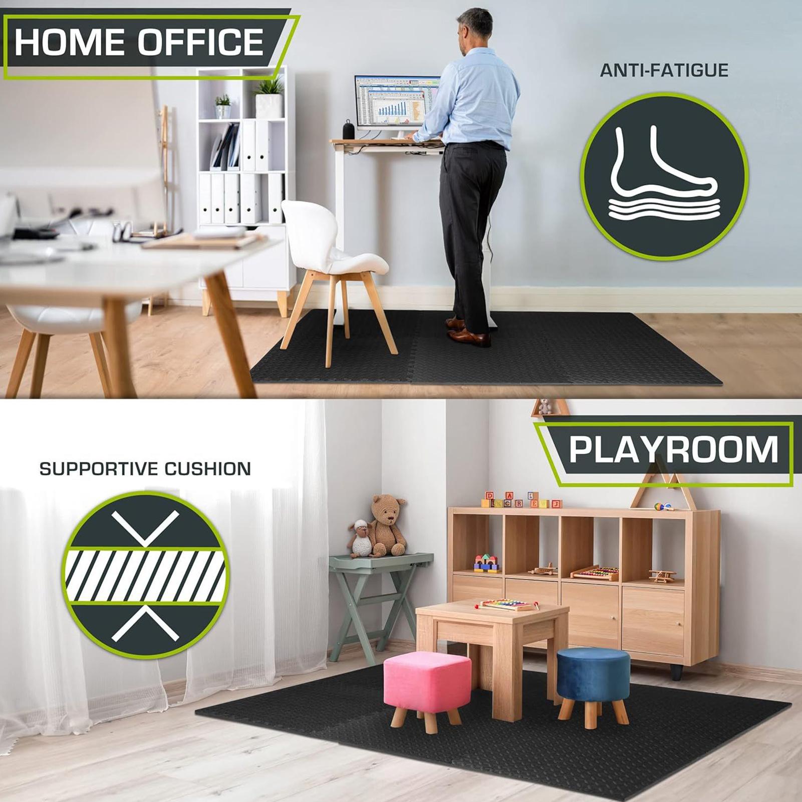 連動フロアマット 12 個連動フォームパッドホームジムエクサ - Home Gym For Toddlers のレビューと価格