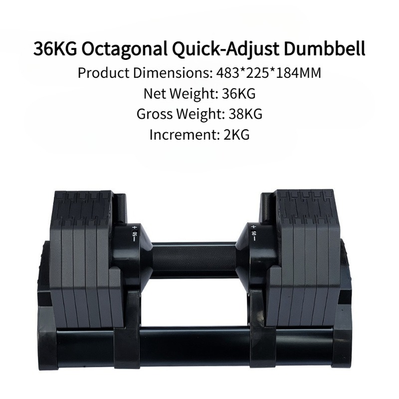 36kg人気八角形クイックアジャストダンベル：ジムや家庭用フ - Home Gym Recommendations のレビューと価格