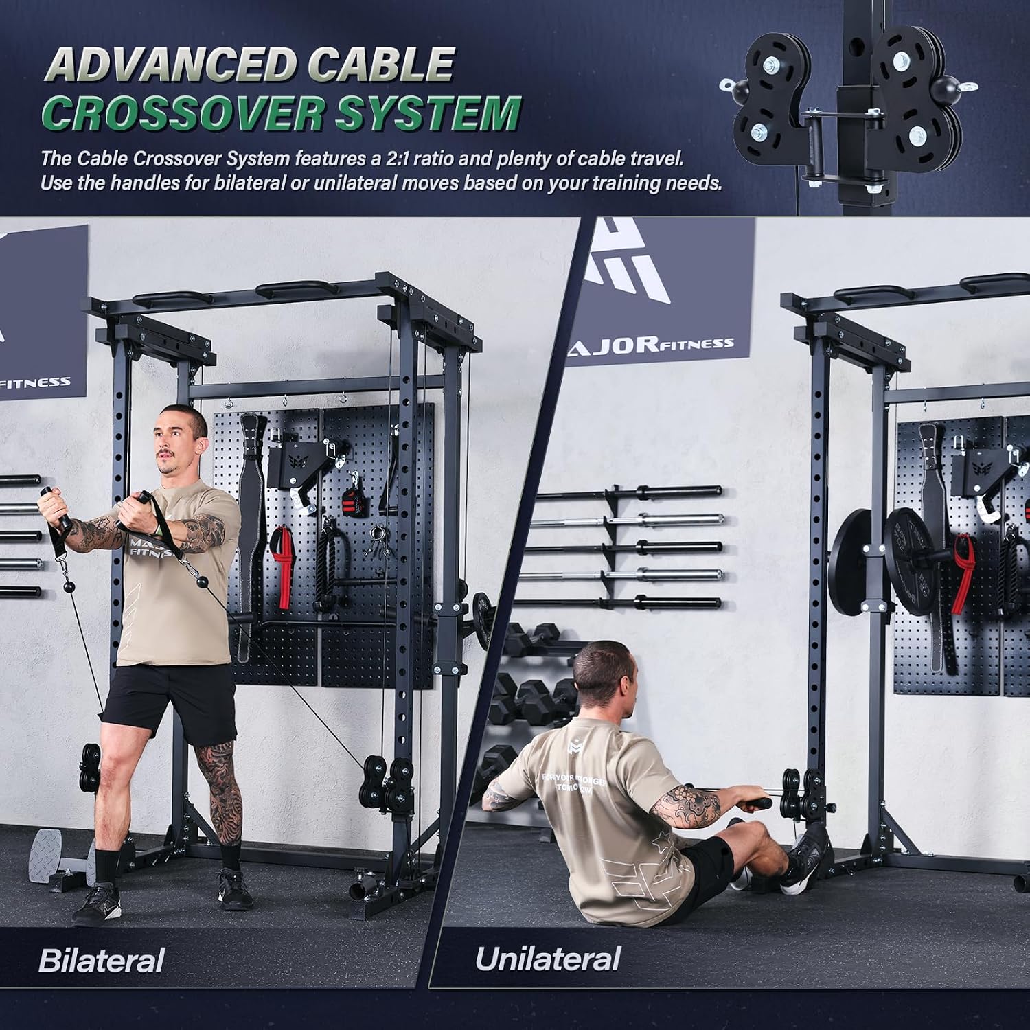 Drone3パワーラック、2500ポンド多機能ホームジムスク - Home Gym Pulley System のレビューと価格