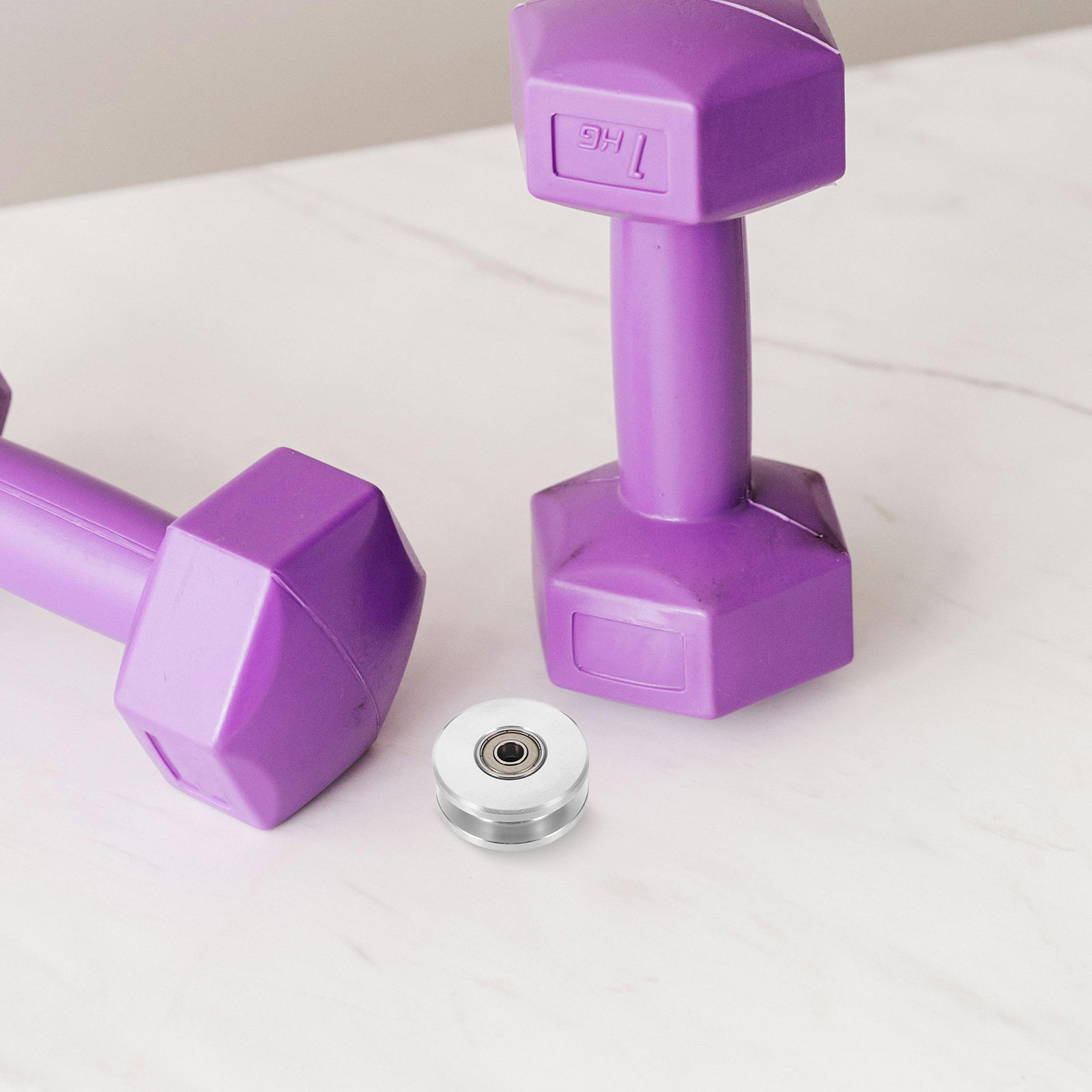 アルミ合金製U字溝フィットネスプーリーホイール、デュアルベア - Home Gym Pulley System のレビューと価格