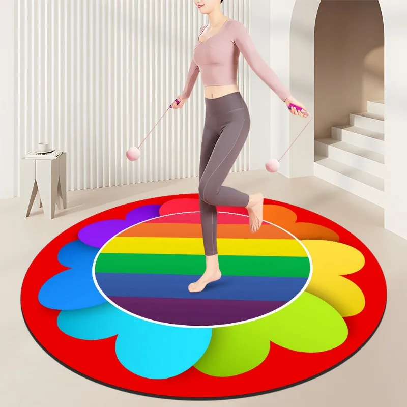 レインボー スパイラル フィットネス マット – カラフルな - Home Gym Diy のレビューと価格