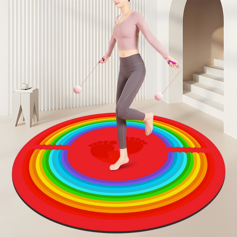 レインボー スパイラル フィットネス マット – カラフルな - Home Gym Diy のレビューと価格