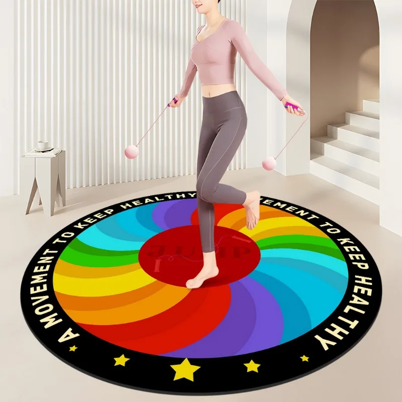 レインボー スパイラル フィットネス マット – カラフルな - Home Gym Diy のレビューと価格