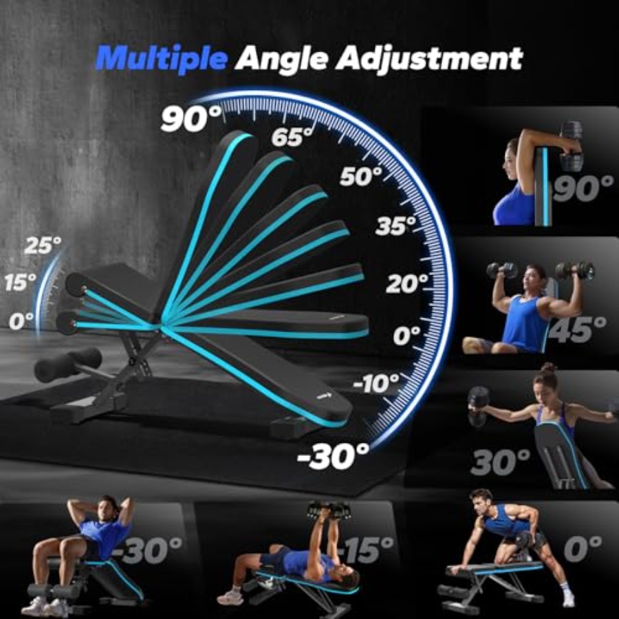 折りたたみ式ウェイトベンチ（家庭用ジム向け）、990ポンド耐 - Home Gym Leg Press のレビューと価格