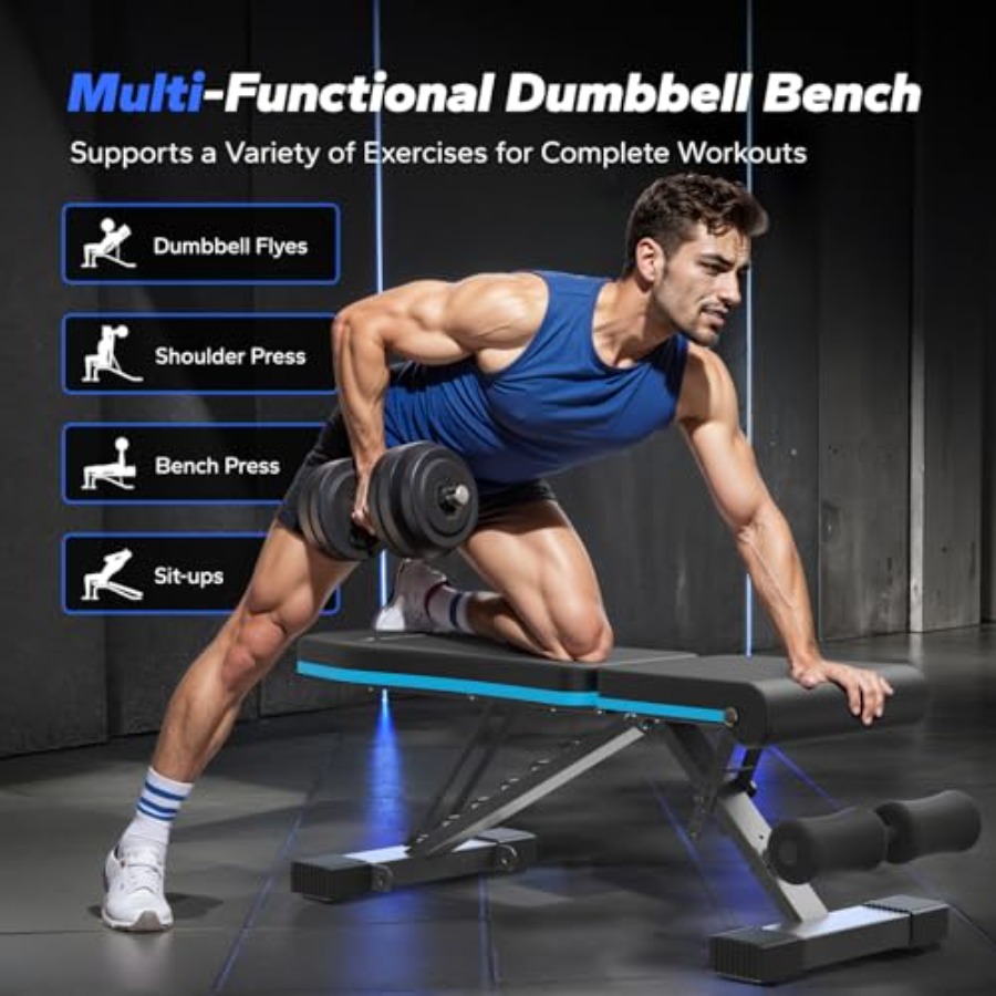 折りたたみ式ウェイトベンチ（家庭用ジム向け）、990ポンド耐 - Home Gym Leg Press のレビューと価格