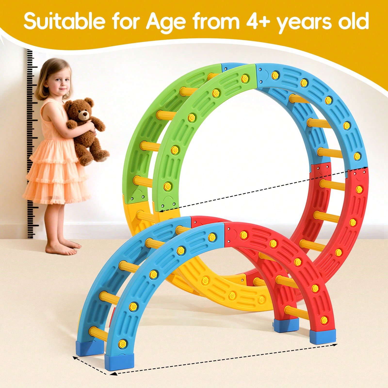 GCCSJ 2-in-1 折りたたみ式幼児用クライミングトイ - Home Gym For Toddlers のレビューと価格