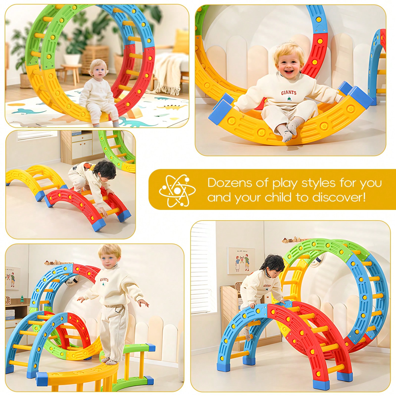GCCSJ 2-in-1 折りたたみ式幼児用クライミングトイ - Home Gym For Toddlers のレビューと価格