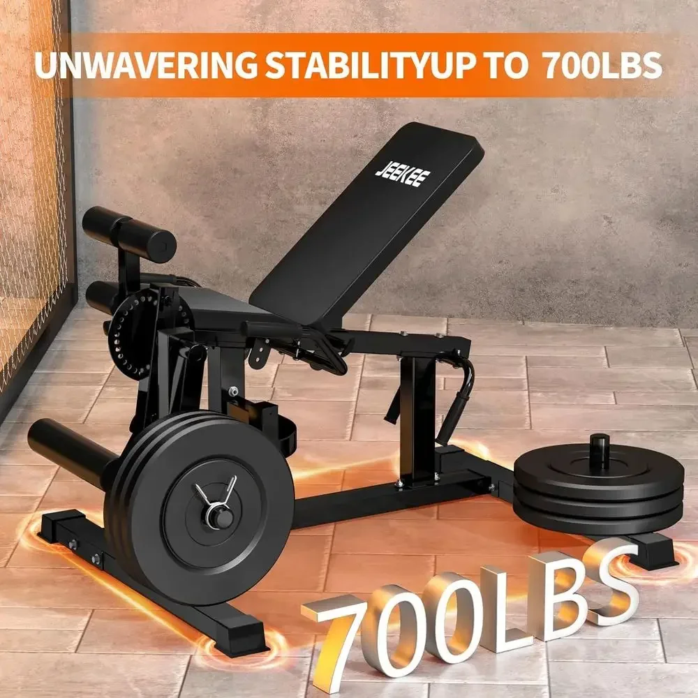 700ポンド容量のプレートローディング式レッグマシン（ホーム - Home Gym Quad のレビューと価格