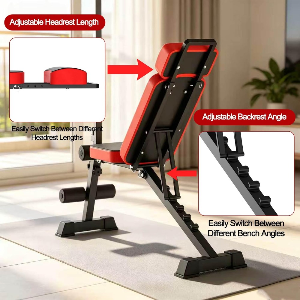 多機能ウェイトベンチ（プーリーシステムと調節可能な背もたれ付 - Home Gym Pulley System のレビューと価格