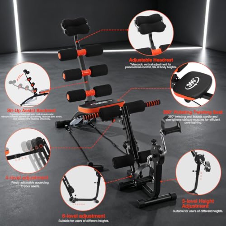 腹筋トレーニングベンチ 調節可能なシットアップマシン ホーム - Home Gym Leg Machine のレビューと価格