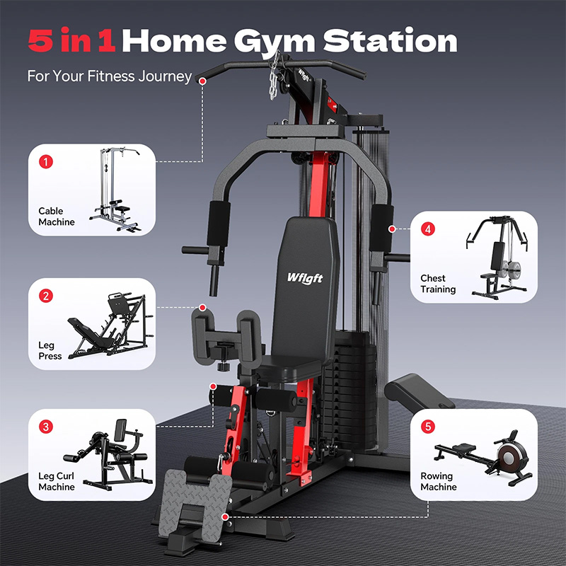 Poobooホームジムトレーニング機器、148ポンドのウェイ - Home Gym Full Setup のレビューと価格