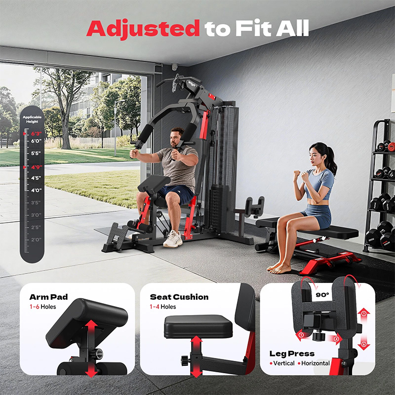 Poobooホームジムトレーニング機器、148ポンドのウェイ - Home Gym Full Setup のレビューと価格