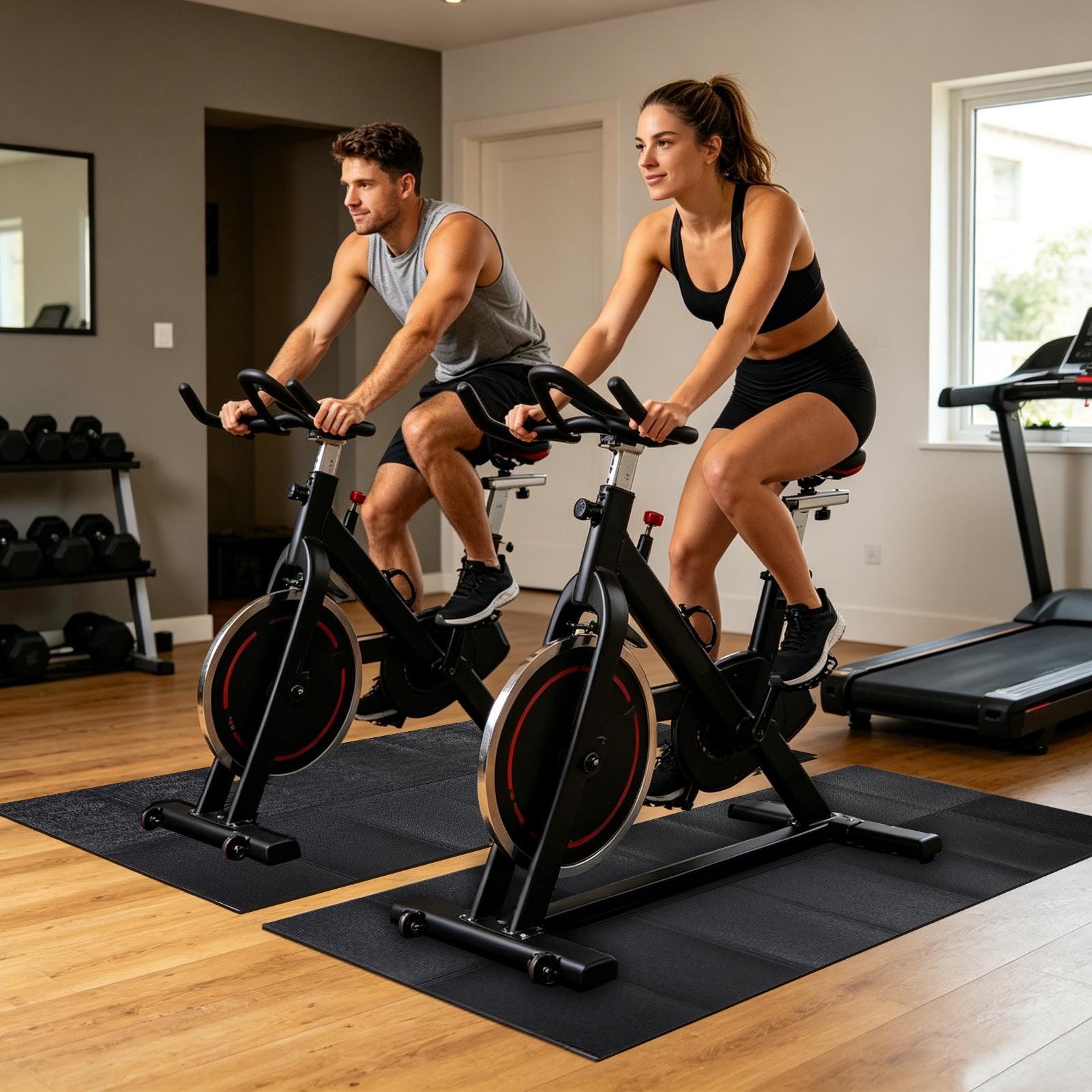 トレッドミルマットの下に置く、頑丈な防水折りたたみ式トレッド - Home Gym Equipments のレビューと価格